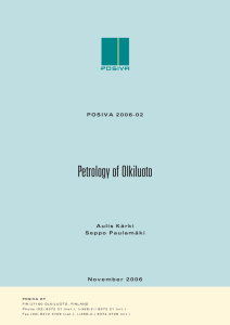Petrology of Olkiluoto
