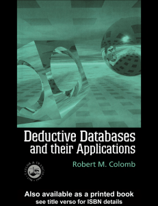 Deductive Databases and Their Applications