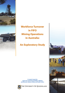 Workforce Turnover in FIFO Mining Operations in Australia: An