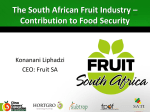 Konani Liphadzi – The South African Food Industry