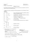 1 1. Suppose the economy is described by the following equations