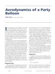 Aerodynamics of a Party Balloon