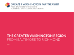 THE GREATER WASHINGTON REGION FROM BALTIMORE TO