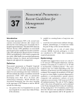 37 Nosocomial Pneumonia – Recent Guidelines for Management