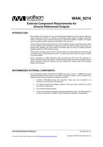 WAN_0214 External Component Requirements for Ground
