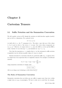Chapter 3 Cartesian Tensors