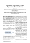 Performance Improvement of Phase Displacement Modulated Inverter