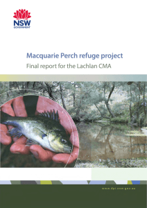Macquarie Perch refuge project - NSW Department of Primary