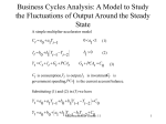 Business Cycles Analysis: A Model to Study the Fluctuations of