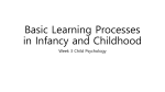 Basic Learning Processes in Infancy and Childhood - Nam