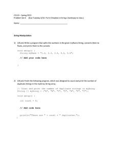 Problem Set 6 out (Word) - Bryn Mawr Computer Science