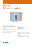 SPS range - Safety power supplies