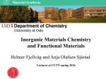 Inorganic Materials Chemistry and Functional Materials