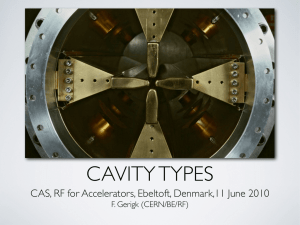 cavity types - CERN Accelerator School