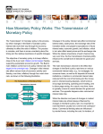 How Monetary Policy Works: The Transmission of
