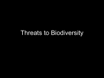 Threats to Biodiversity