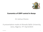 Economics of CBPP in Kenya