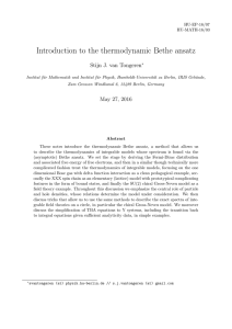 Introduction to the thermodynamic Bethe ansatz