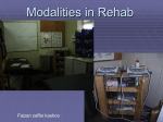 Modalities in Rehab