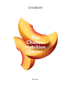 The Chobani Nutrition Center