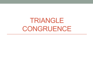 Triangle Congruence - Mr. Beals Quest