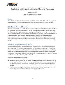 Technical Note: Understanding Thermal Runaway