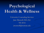 Stress Management - University Counseling Services @ Truman