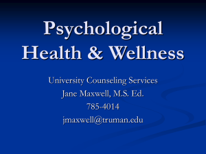 Stress Management - University Counseling Services @ Truman