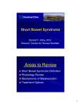 Short Bowel Syndrome - Cleveland Clinic Center for Continuing