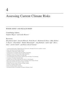 Assessing Current Climate Risks