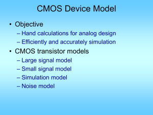 CMOS Device Model