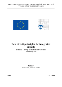 New circuit principles for integrated circuits