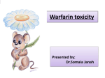 Warfarin toxicity