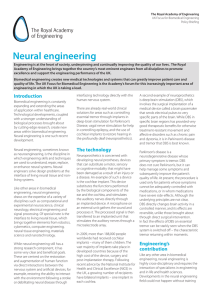 Neural engineering - Royal Academy of Engineering