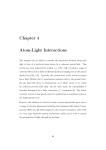 Chapter 4 Atom-Light Interactions