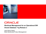 Workload Management for an Operational Data