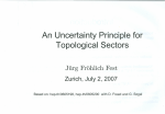 An Uncertainty Principle for Topological Sectors