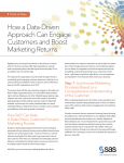 How a Data-Driven Approach Can Engage Customers and