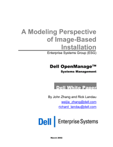 A Modeling Perspective of Image-Based Installation