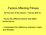 Factors Affecting Fitness
