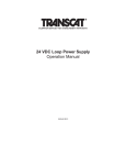 24 VDC Loop Power Supply Operation Manual