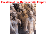 Creation of the Bureaucratic Empire