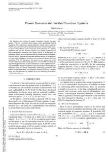 Power Domains and Iterated Function Systems