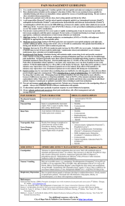 pain management guidelines - About PRC