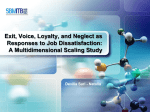 Exit, Voice, Loyalty, and Neglect as Responses to Job Dissatisfaction