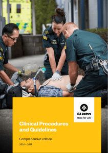Clinical Procedures and Guidelines