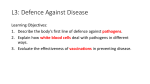 L3 Defence Against Disease