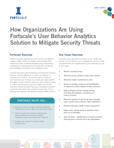 How Organizations Are Using Fortscale`s User Behavior Analytics