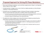 Proposed Approach for Driving EO Phase Modulators