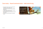 Case study – Award communication – Web advertising